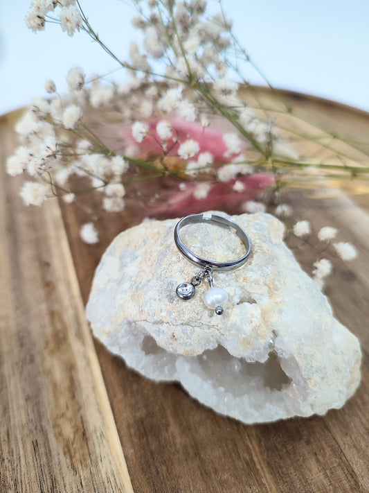 Anel em Aço inoxidável com pendentes